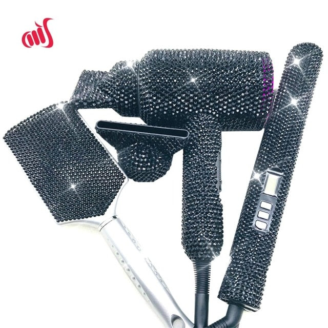 Crystal Blow Dryer Hair Straighteners Curling Wands  Massage Brush Hot Tools Vendors