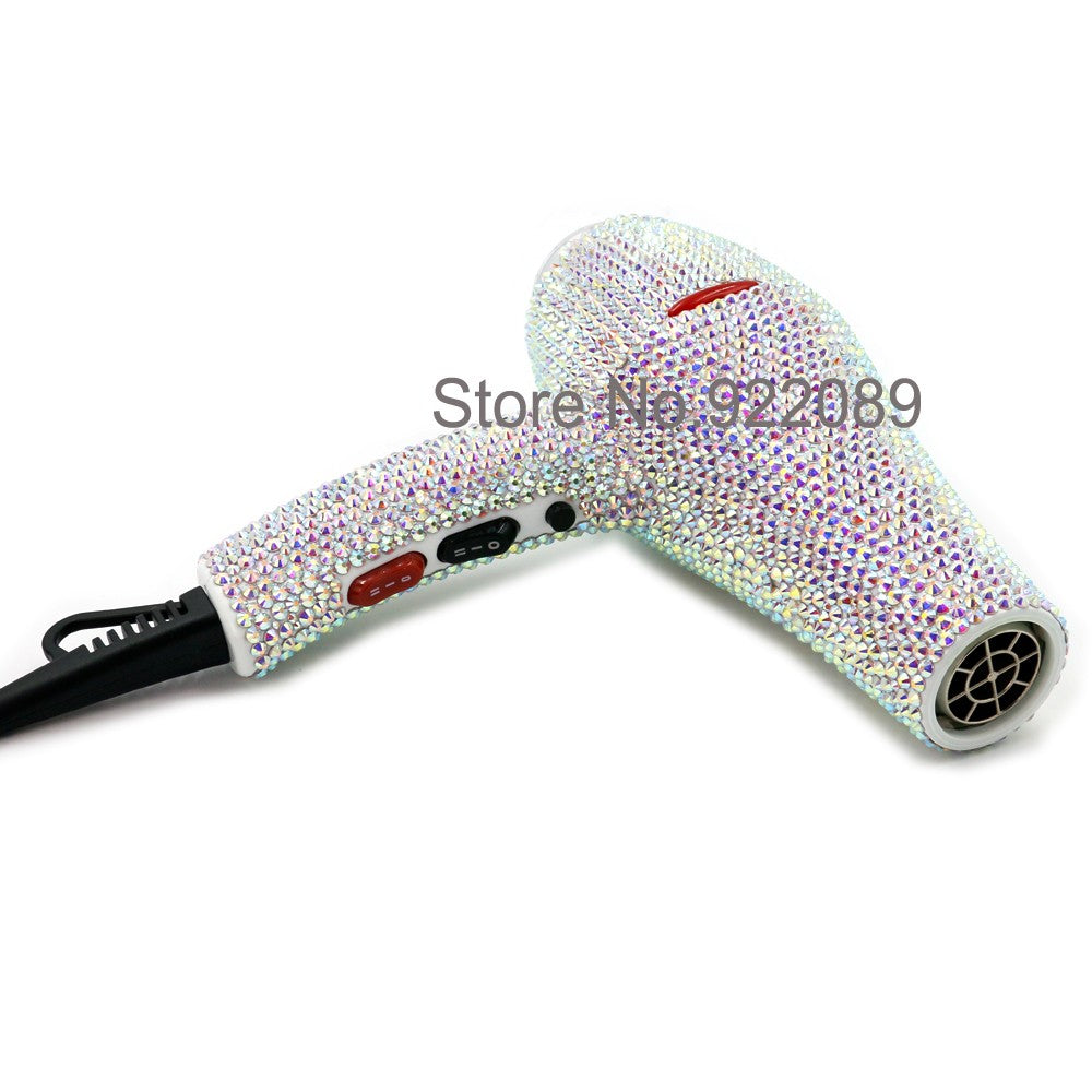 Crystal Hair Hot Tools Bling Bling Crystal Hair straightener Diamond Curling wands Kit Crystal Hair Blow Dryer Electric Brush