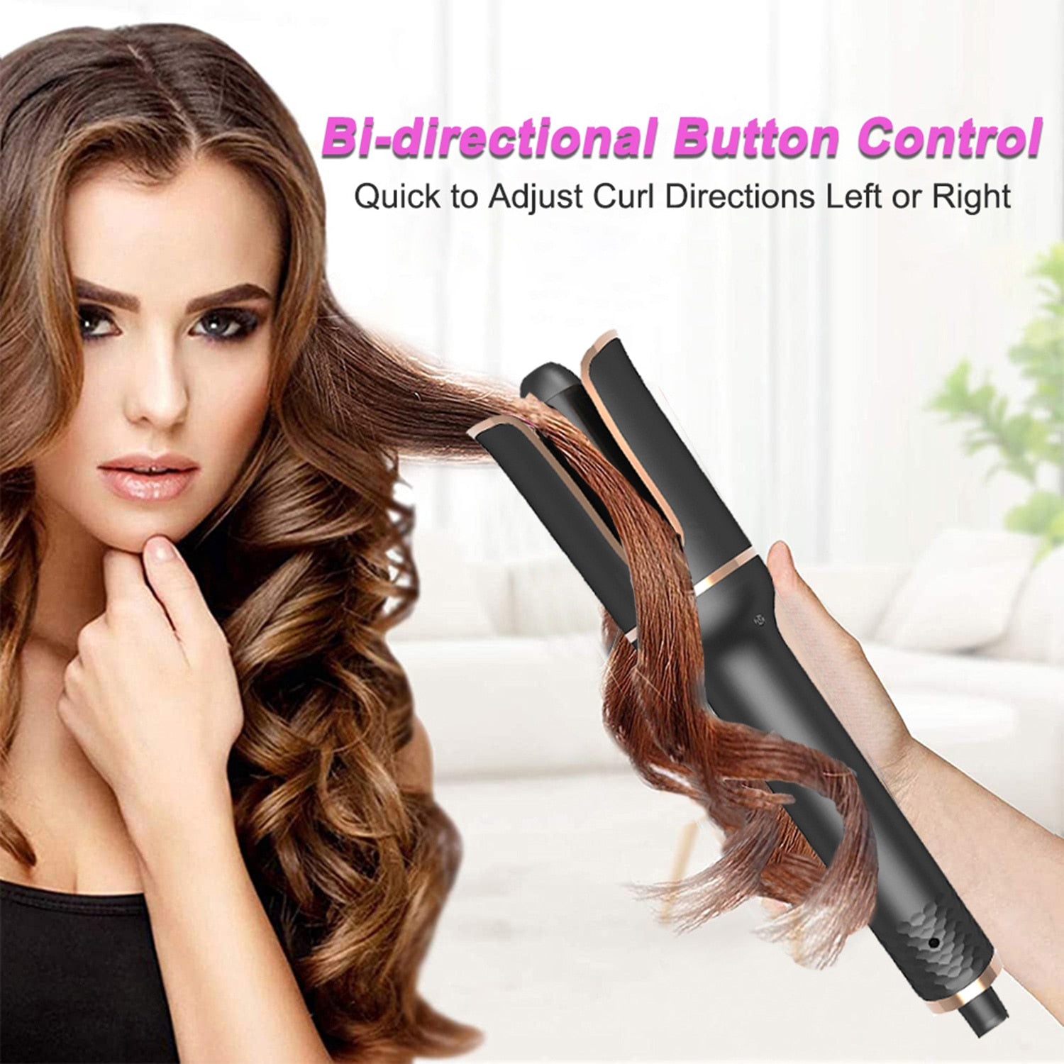 Cordless Hair Curler Automatic Wands Curling Irons Hair Curlers Machine Portable Ceramic Wireless Rechargeable Hair Curly Tools