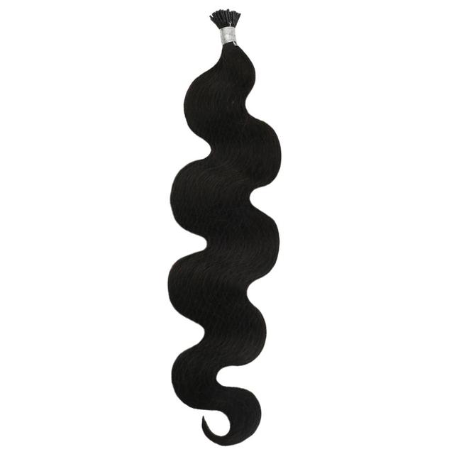 Itip Hair Extensions Human Hair Machine Remy Body Wave Pre-bonded 40G/50S Cold Fusion Real Hair Extensions Keratin