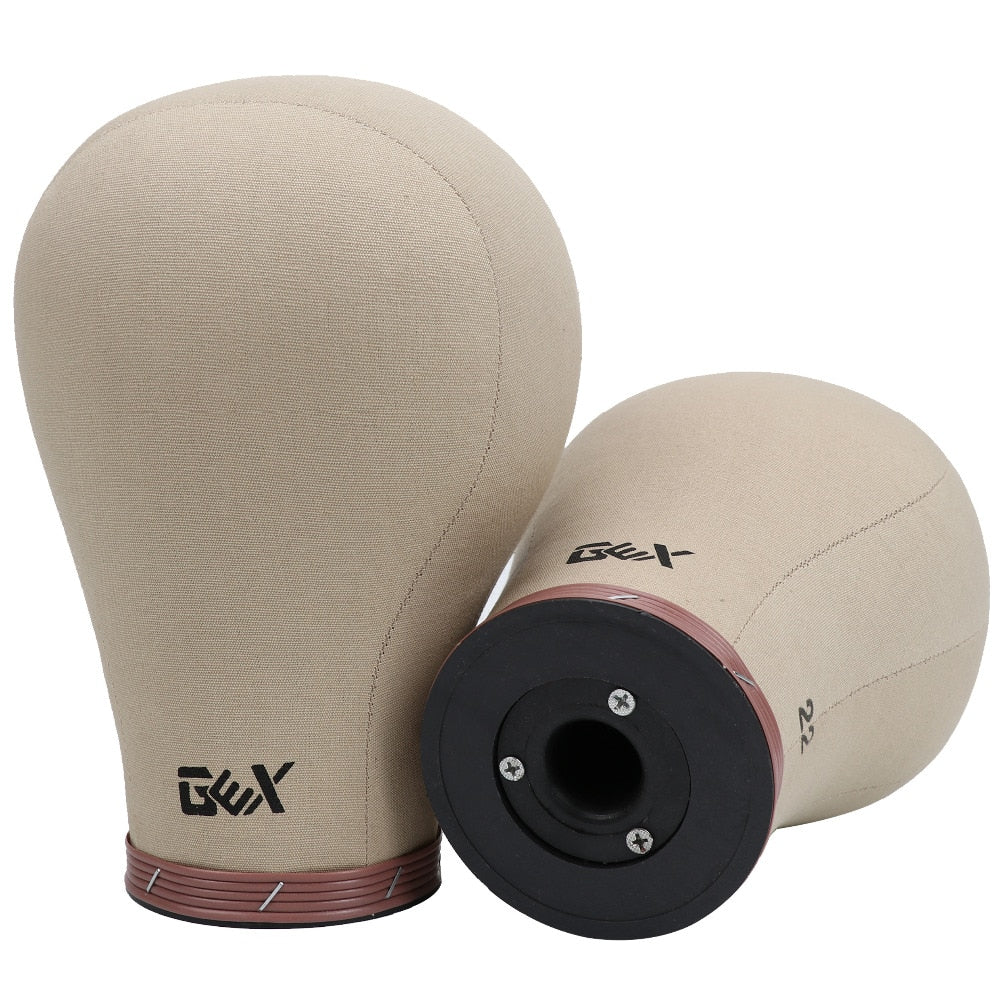 21"/22"/23"/23.5"/24" Canvas block head Mannequin Head weft/wig display style styling manikin head cork inside dryer 10" Tall