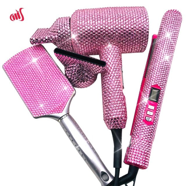 Crystal Blow Dryer Hair Straighteners Curling Wands  Massage Brush Hot Tools Vendors